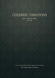 cover Goldberg Variations, BWV 988 Concert Band sheet music cover